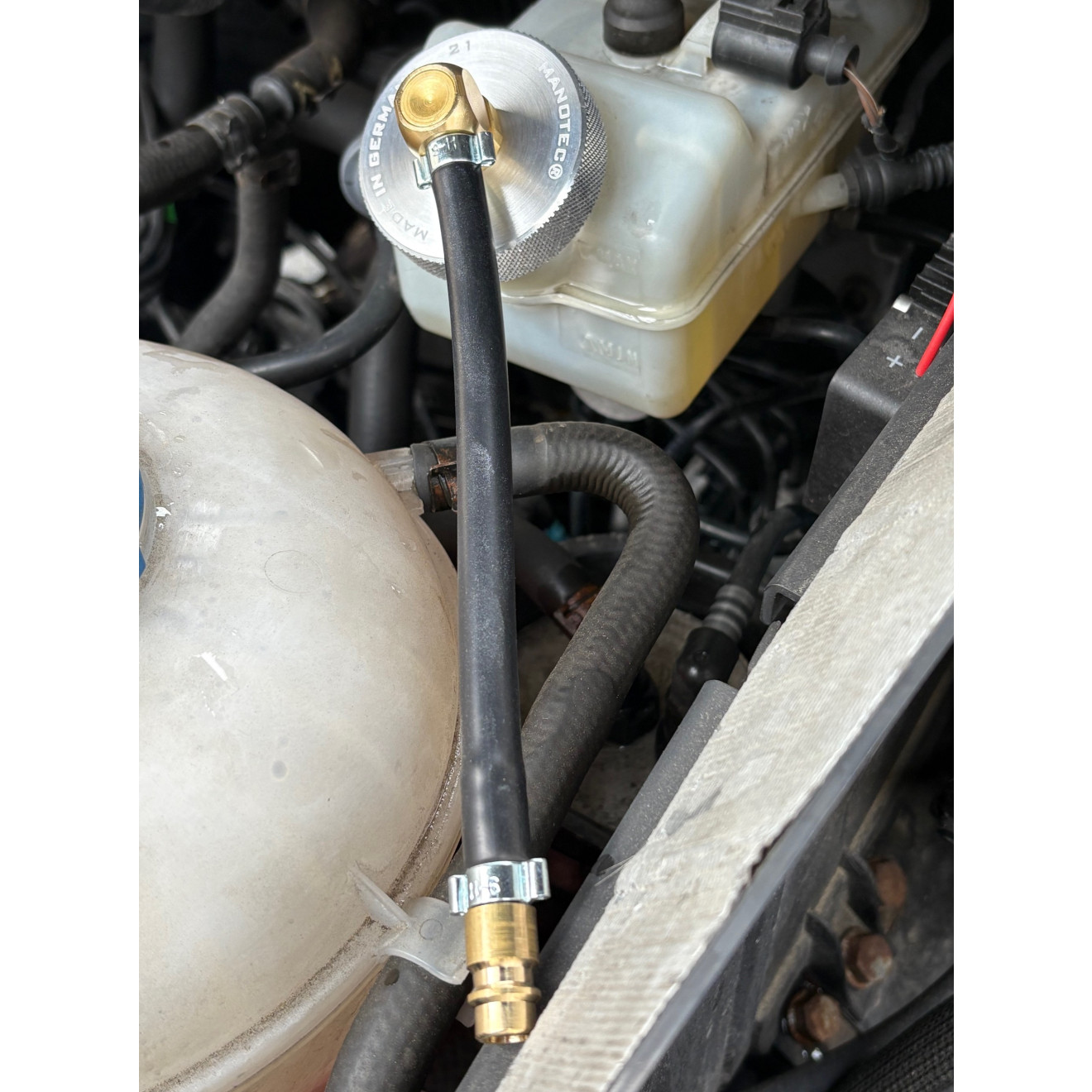 Adapter Nr. 21 montiert an VW T5