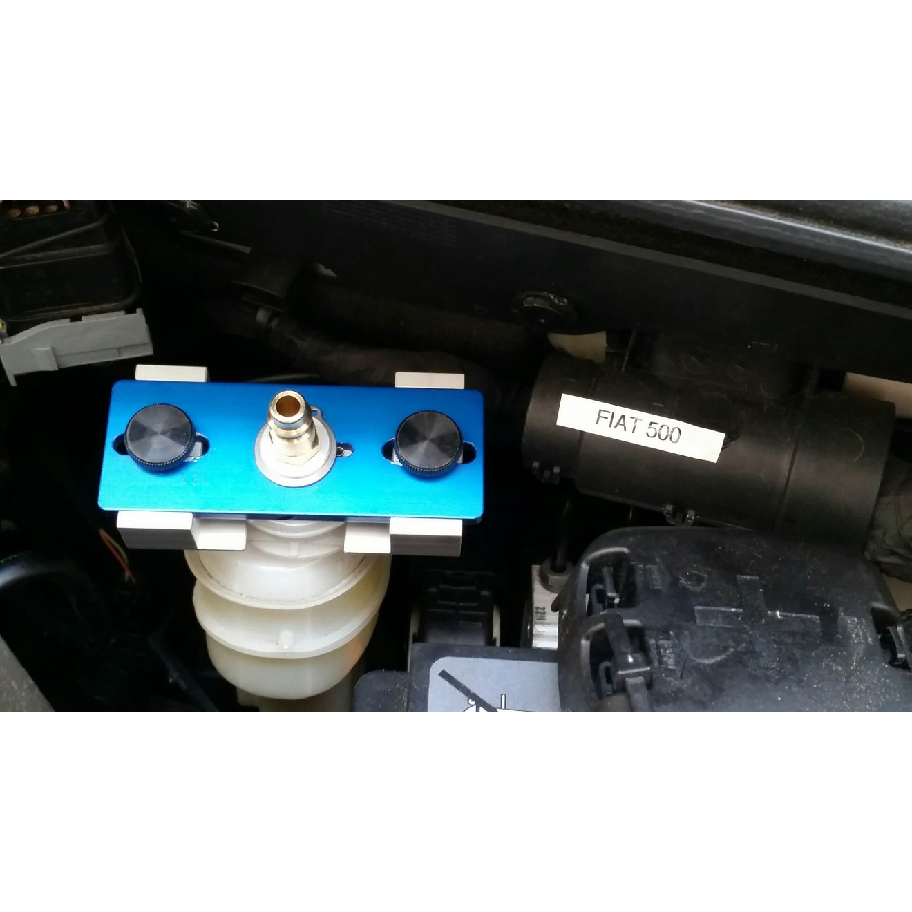 montierter MCV Adapter gerader Dichtstutzen