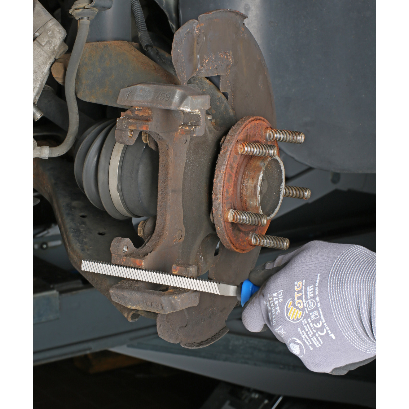 Anwendung Bremssattelfeile