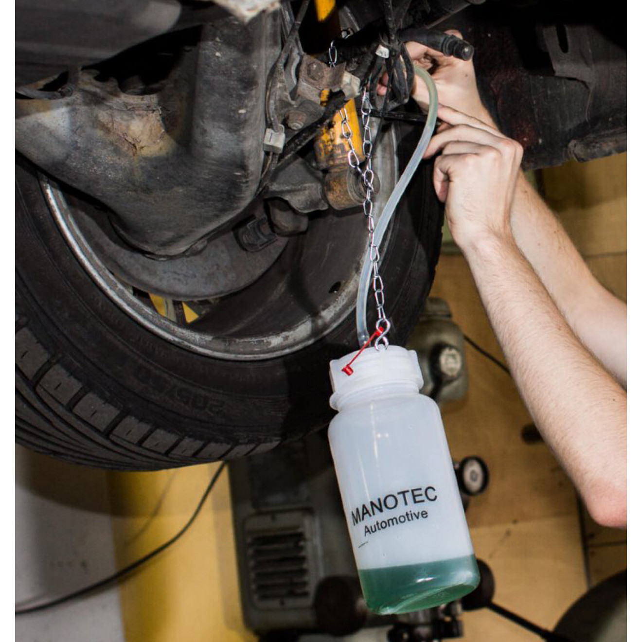 MANOTEC® Auffangflasche AF01 für Bremsenentlüftungsgeräte