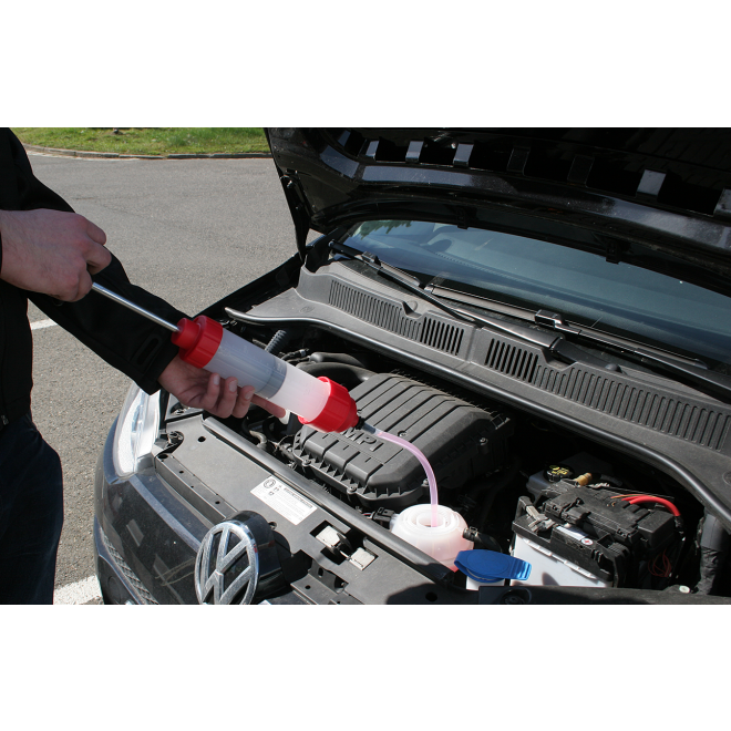 Handabsaugpumpe Anwendung