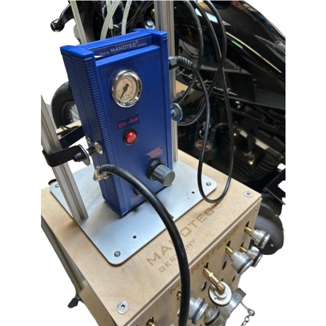 Halter auf Fahrwagen