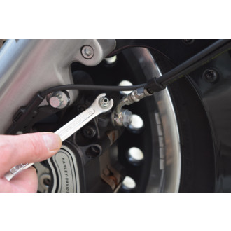 Bremsleitungsschlüsselsatz, Zoll, passend z.B. Harley Davidson, im Kunststoffkoffer.